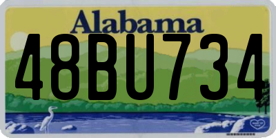 AL license plate 48BU734