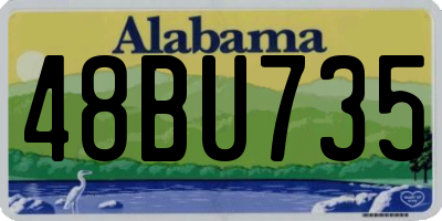 AL license plate 48BU735