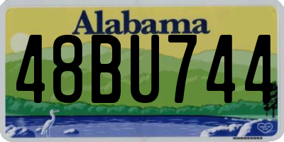 AL license plate 48BU744