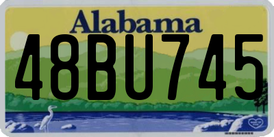 AL license plate 48BU745
