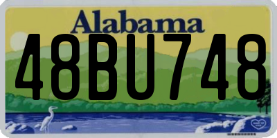 AL license plate 48BU748