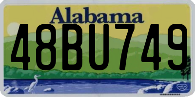AL license plate 48BU749