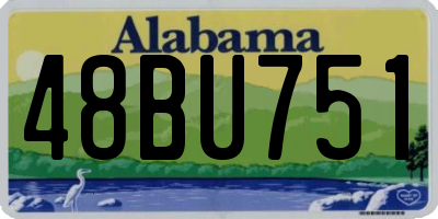 AL license plate 48BU751