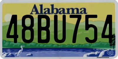 AL license plate 48BU754