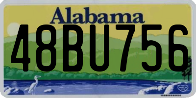 AL license plate 48BU756