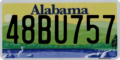 AL license plate 48BU757