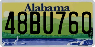 AL license plate 48BU760