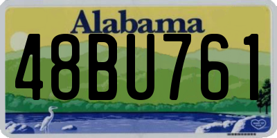 AL license plate 48BU761