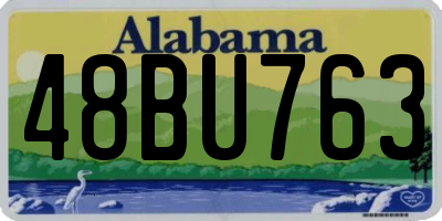 AL license plate 48BU763