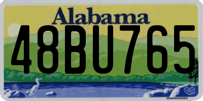 AL license plate 48BU765