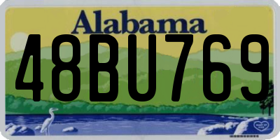 AL license plate 48BU769