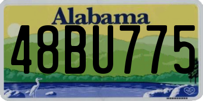 AL license plate 48BU775