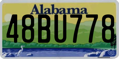 AL license plate 48BU778