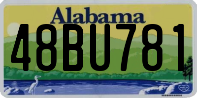 AL license plate 48BU781
