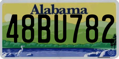 AL license plate 48BU782