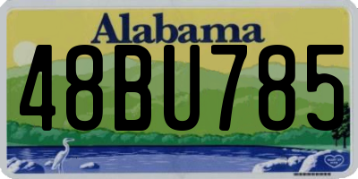 AL license plate 48BU785