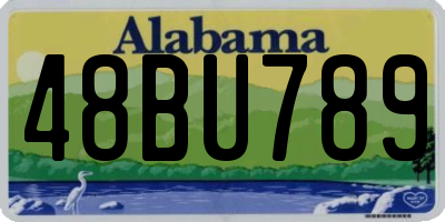 AL license plate 48BU789