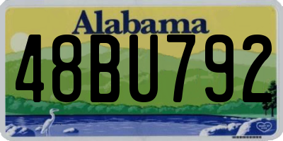 AL license plate 48BU792