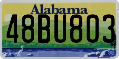 AL license plate 48BU803