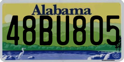 AL license plate 48BU805