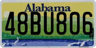 AL license plate 48BU806