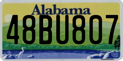 AL license plate 48BU807