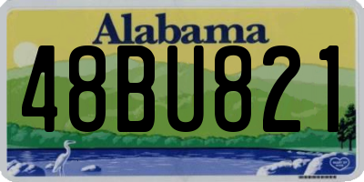 AL license plate 48BU821