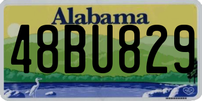 AL license plate 48BU829