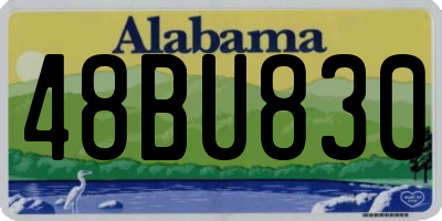 AL license plate 48BU830