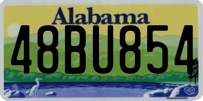 AL license plate 48BU854