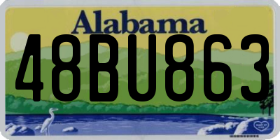 AL license plate 48BU863