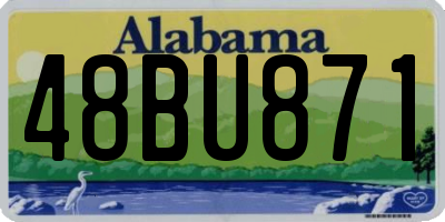 AL license plate 48BU871
