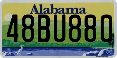 AL license plate 48BU880
