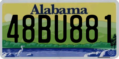 AL license plate 48BU881