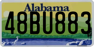 AL license plate 48BU883