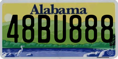 AL license plate 48BU888