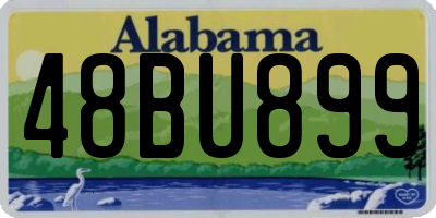 AL license plate 48BU899