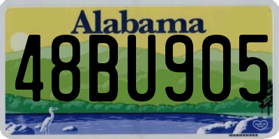 AL license plate 48BU905