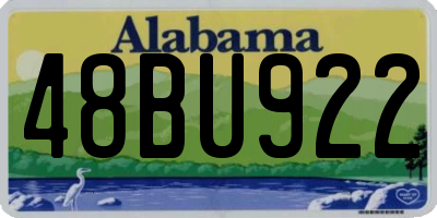 AL license plate 48BU922