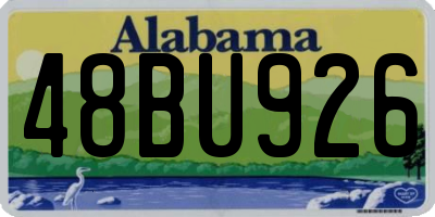 AL license plate 48BU926