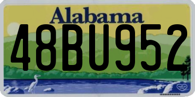 AL license plate 48BU952