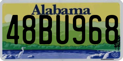 AL license plate 48BU968