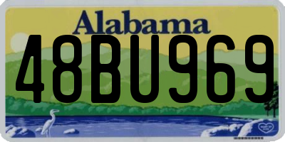 AL license plate 48BU969