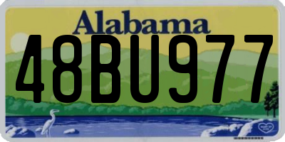 AL license plate 48BU977