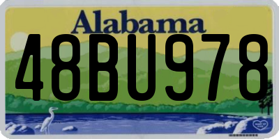 AL license plate 48BU978