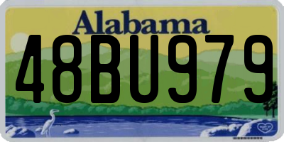 AL license plate 48BU979