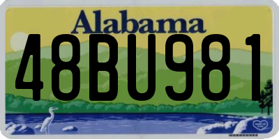 AL license plate 48BU981