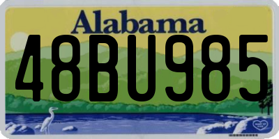 AL license plate 48BU985