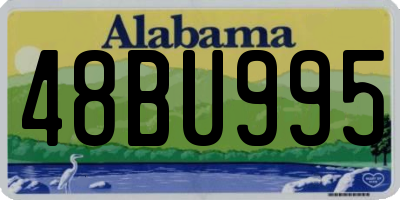 AL license plate 48BU995