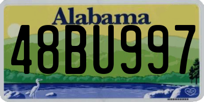 AL license plate 48BU997